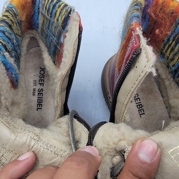 Josef Seibel Maren Womens 6-6.5 Bootie Leather Ankle Boot Brown Warm Comfort - Picture 12 of 13